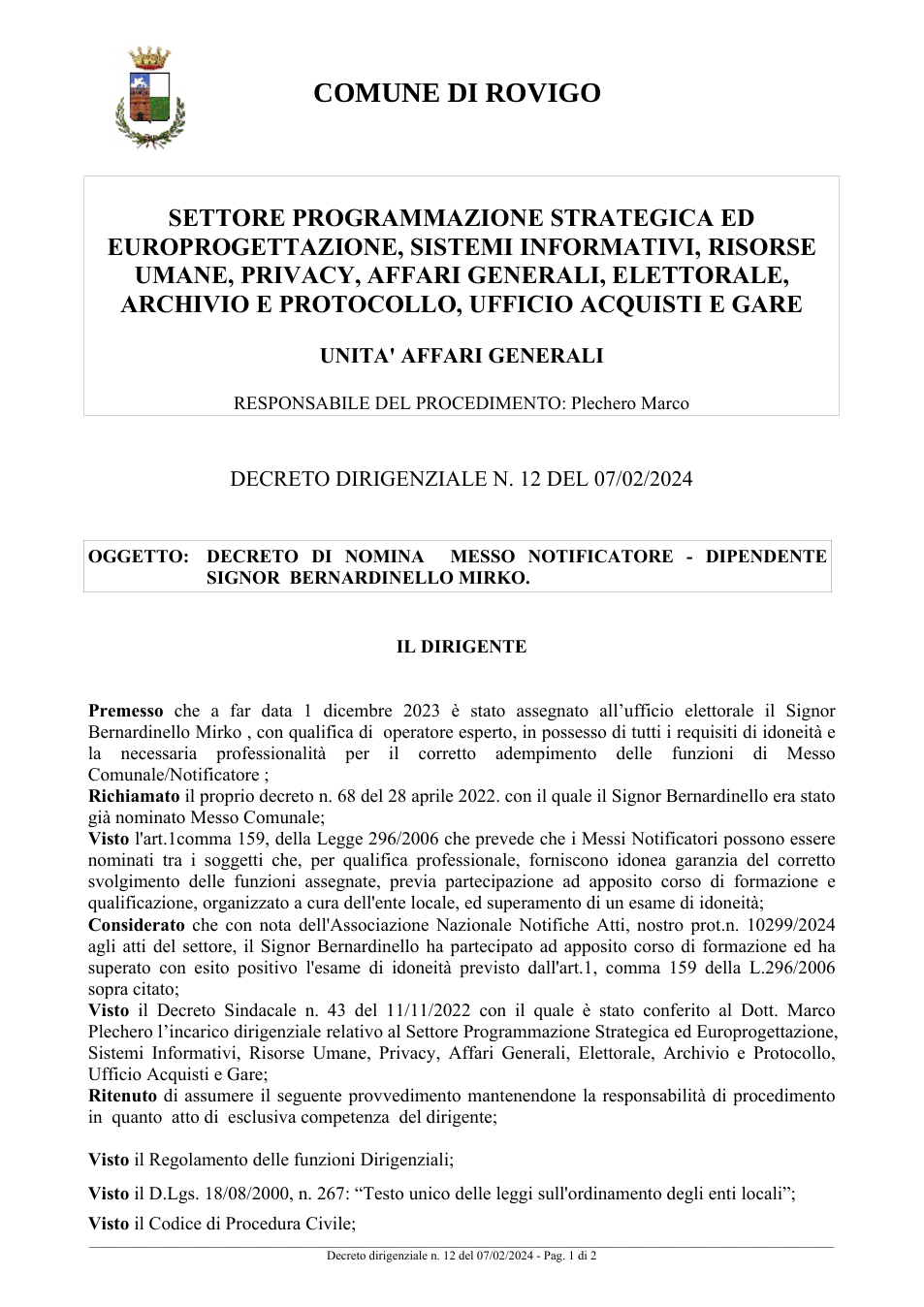 Pagina 1 del documento