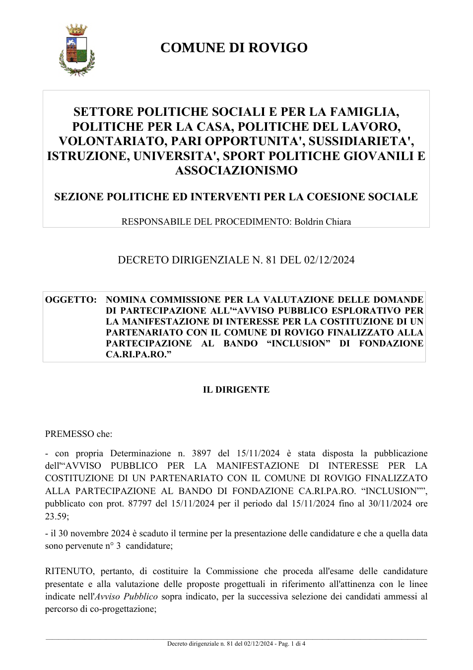 Pagina 1 del documento