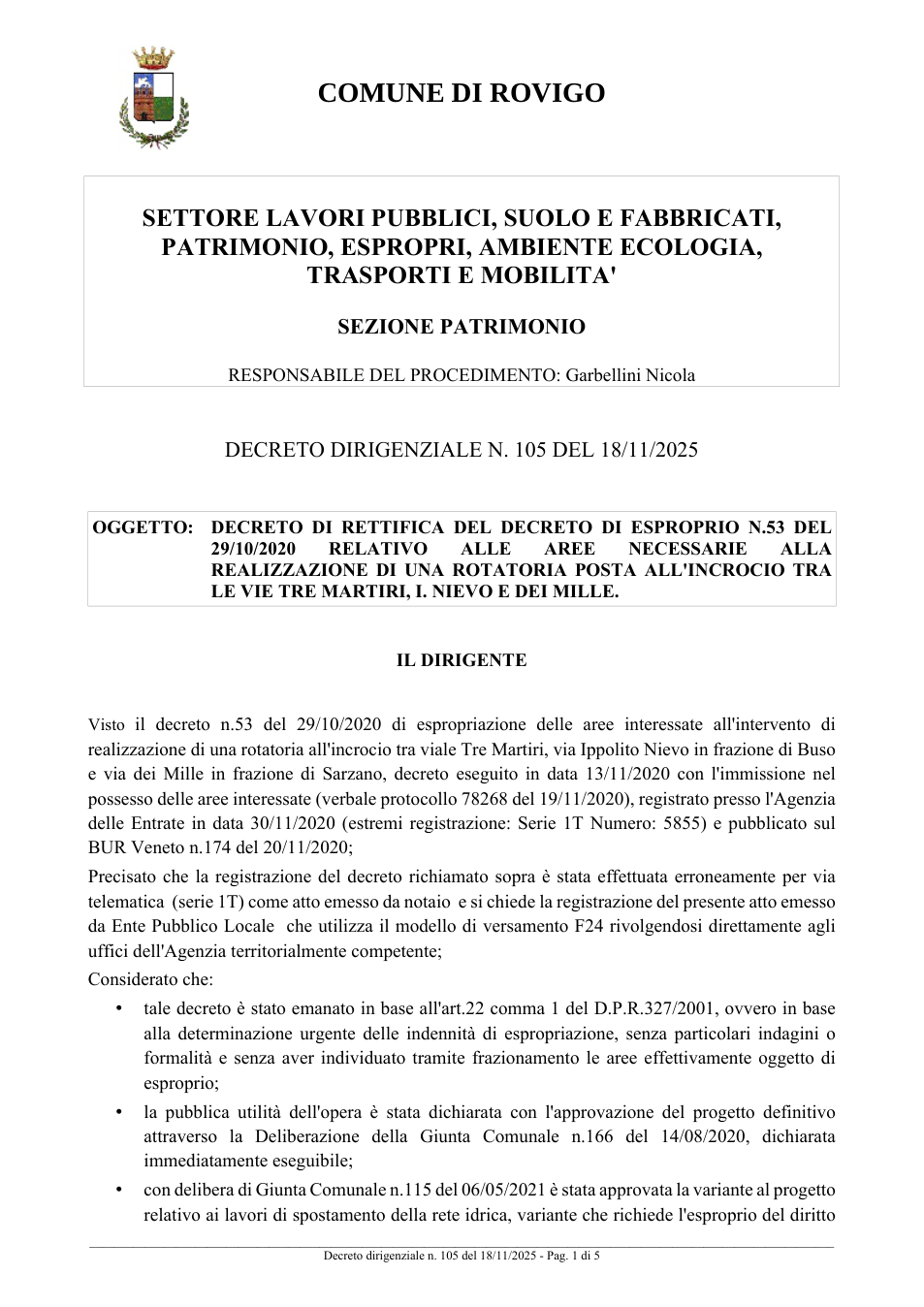Pagina 1 del documento