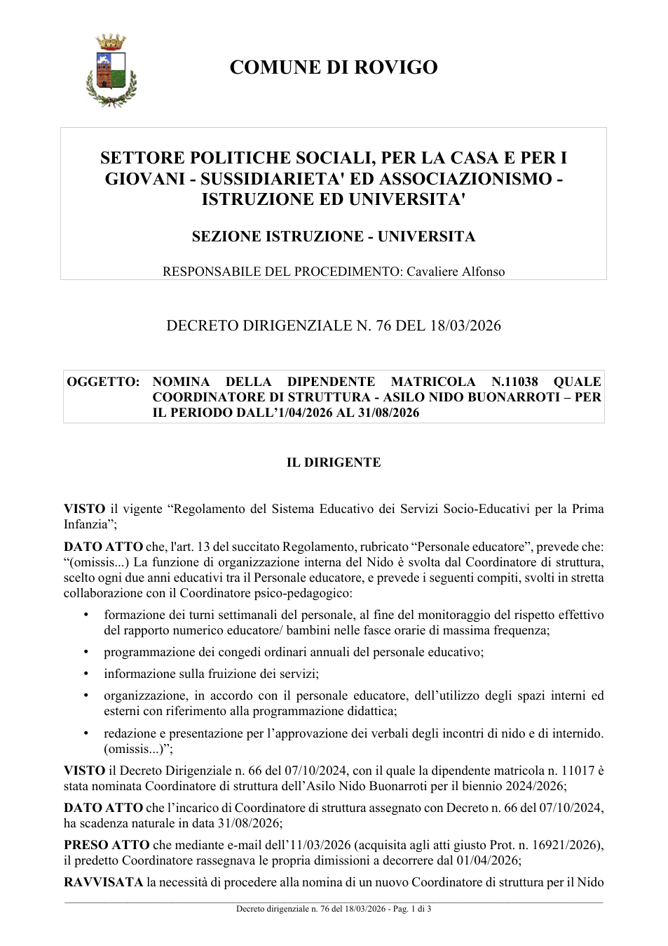 Pagina 1 del documento