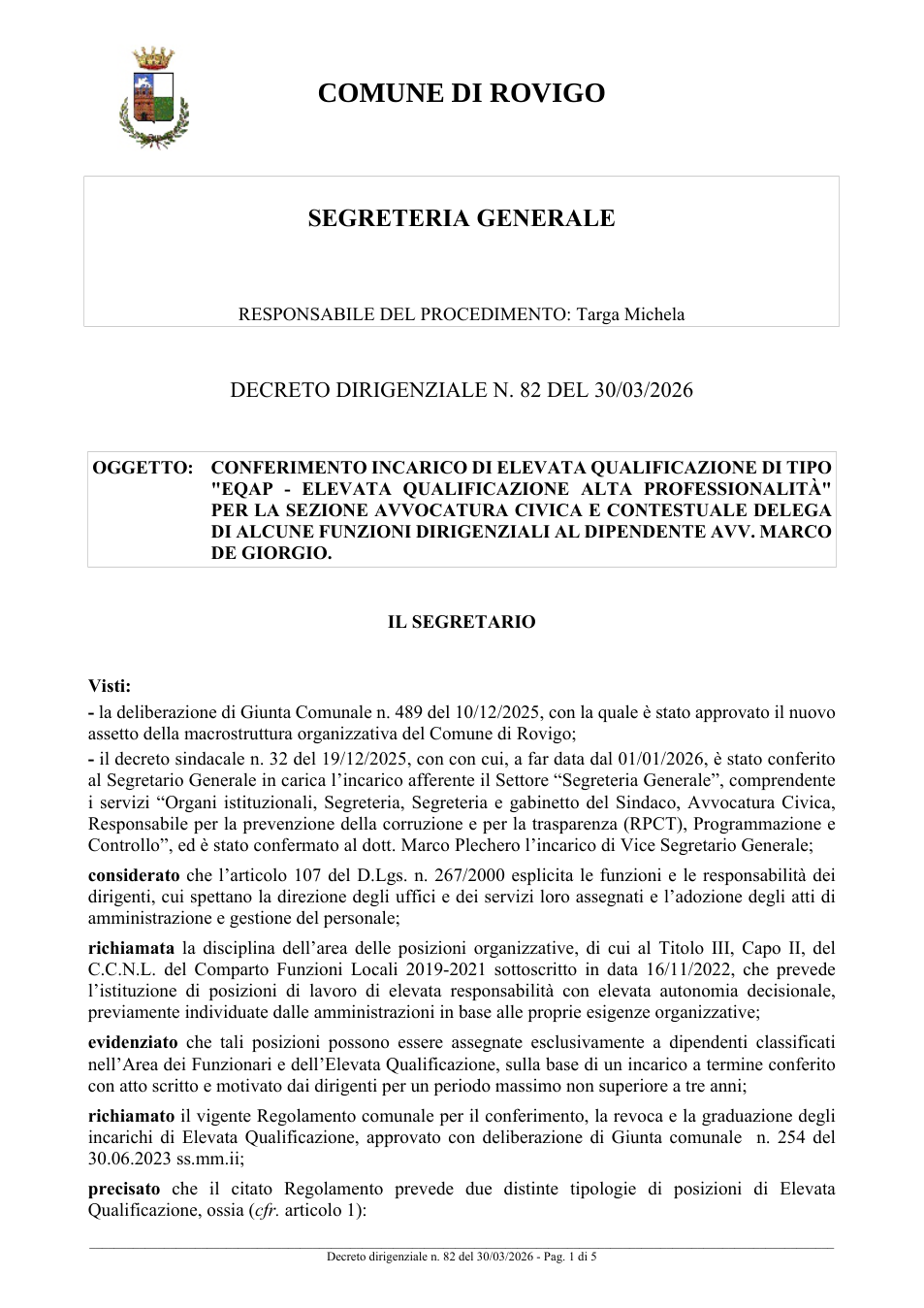 Pagina 1 del documento