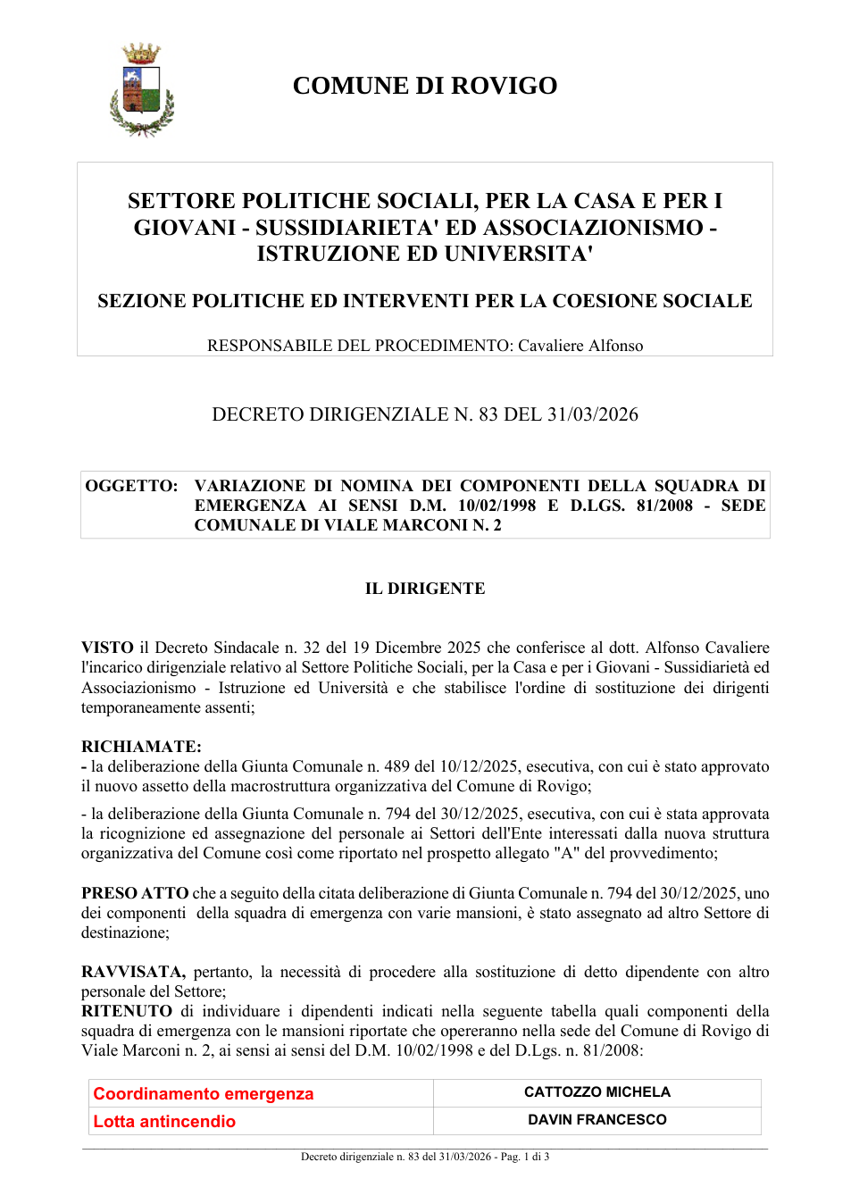 Pagina 1 del documento