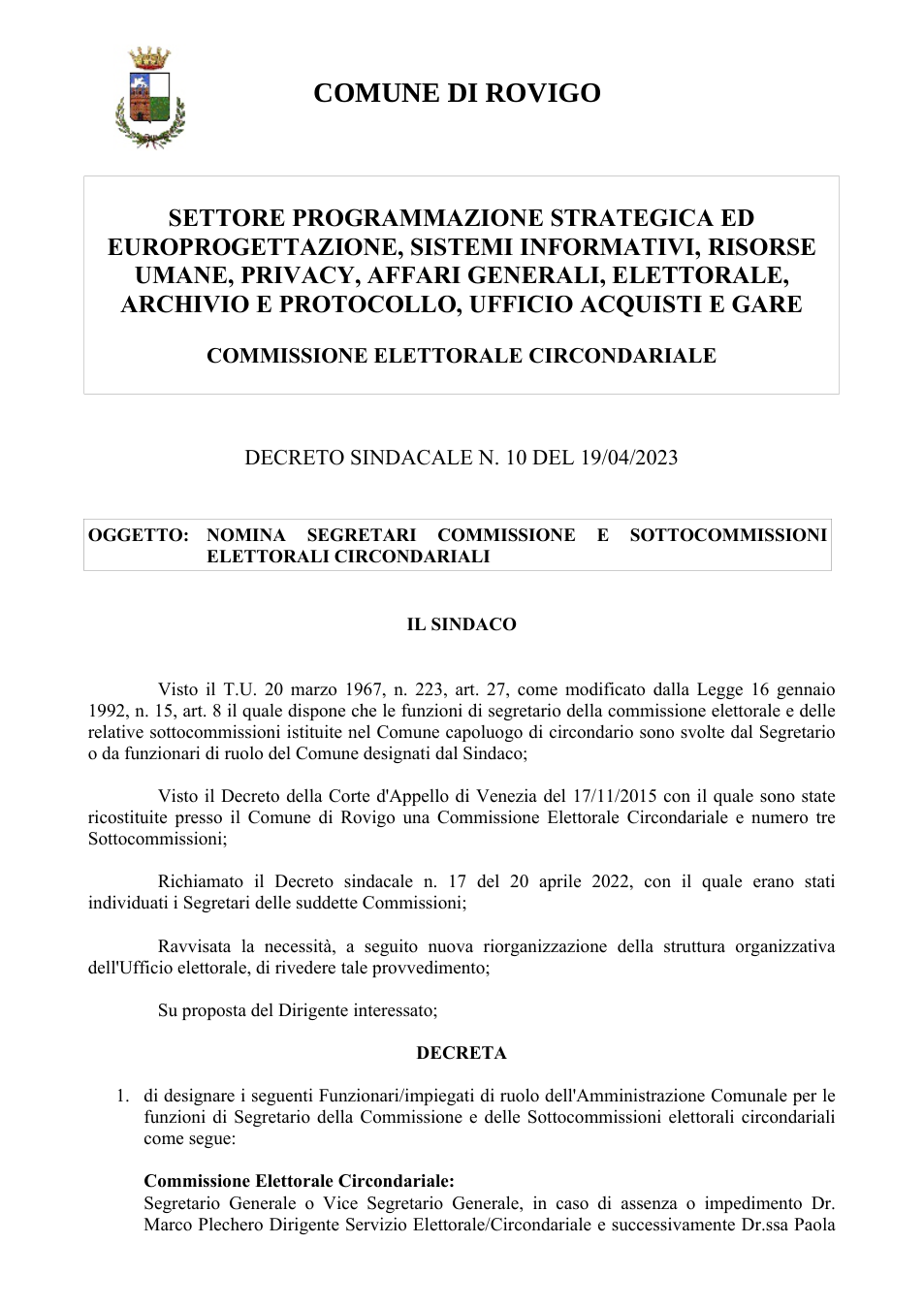 Pagina 1 del documento