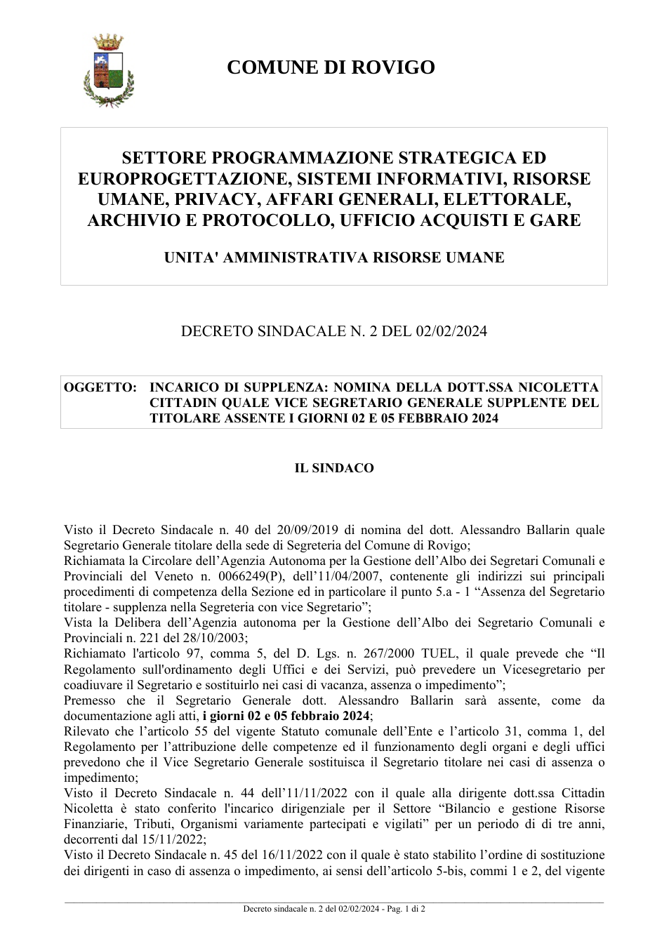 Pagina 1 del documento