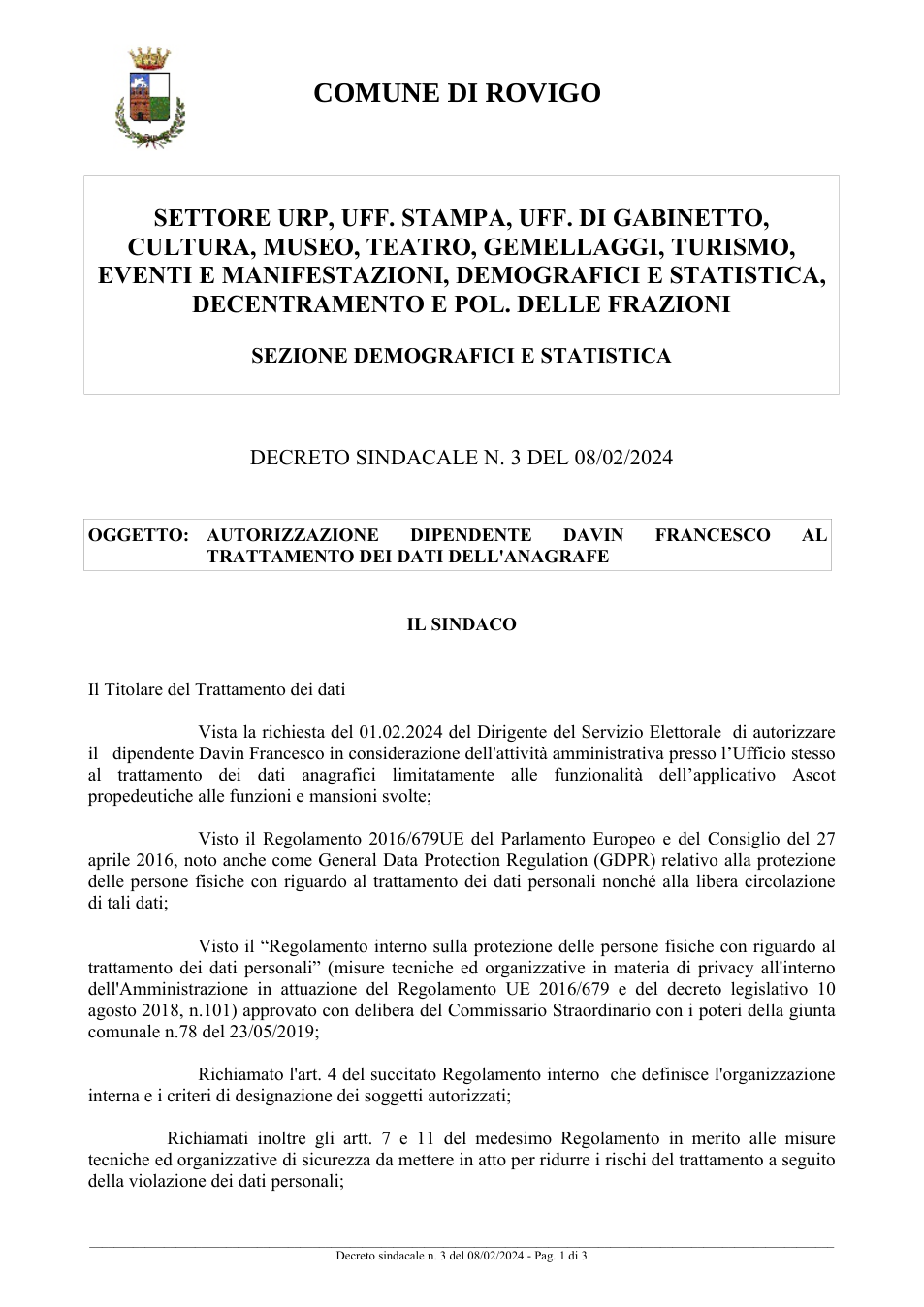 Pagina 1 del documento