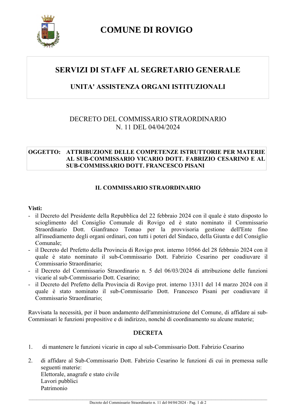 Pagina 1 del documento