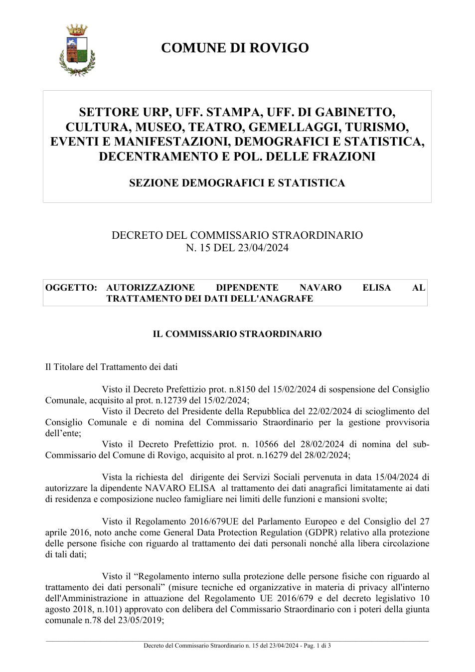 Pagina 1 del documento
