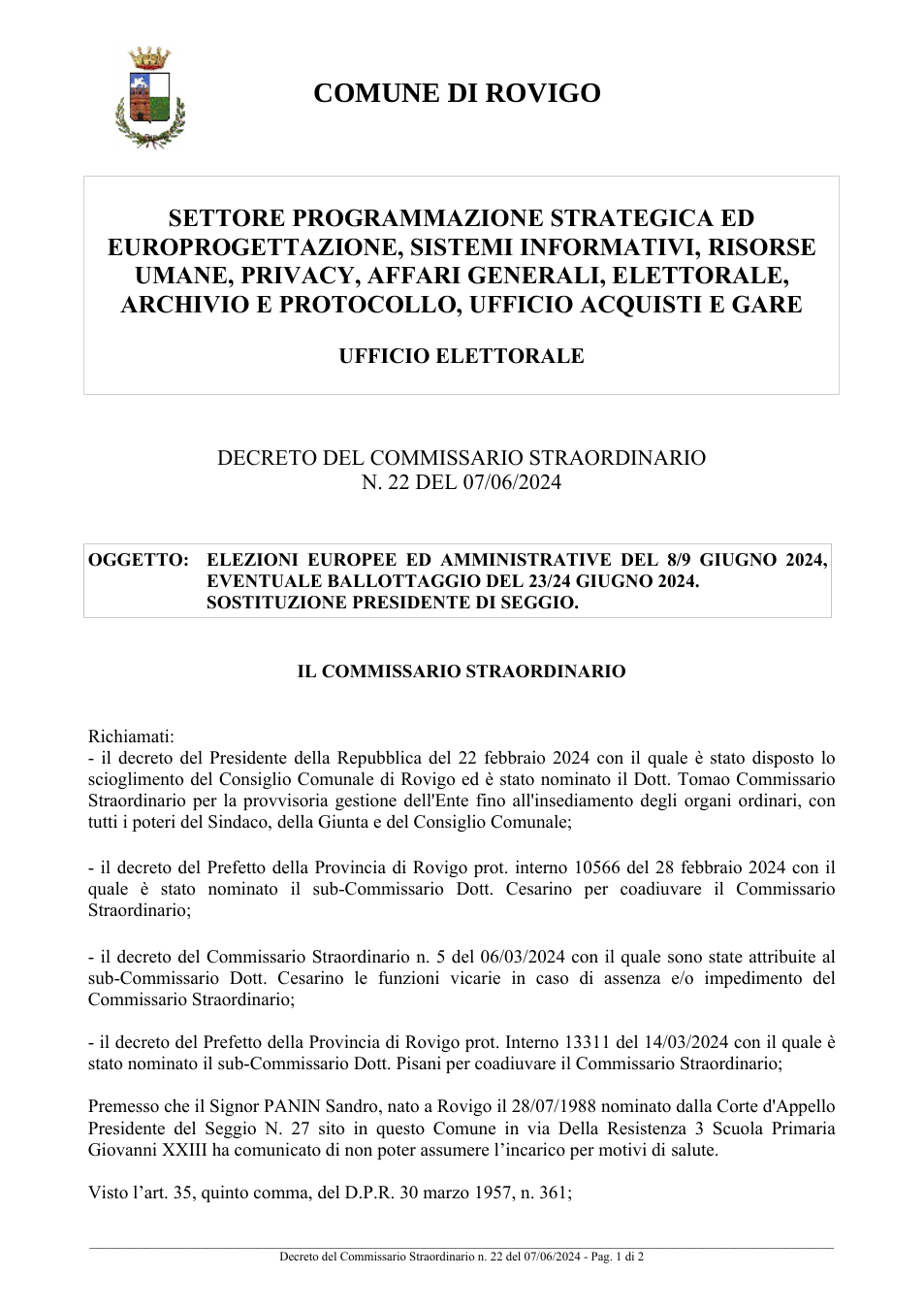Pagina 1 del documento