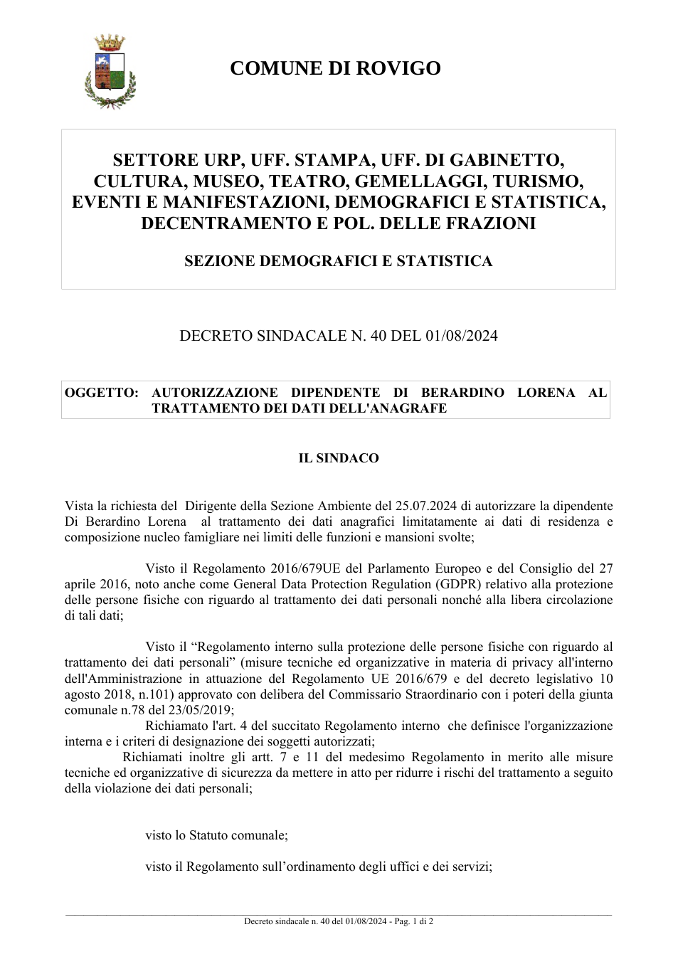 Pagina 1 del documento
