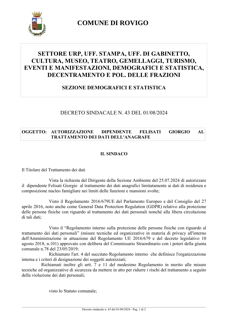 Pagina 1 del documento