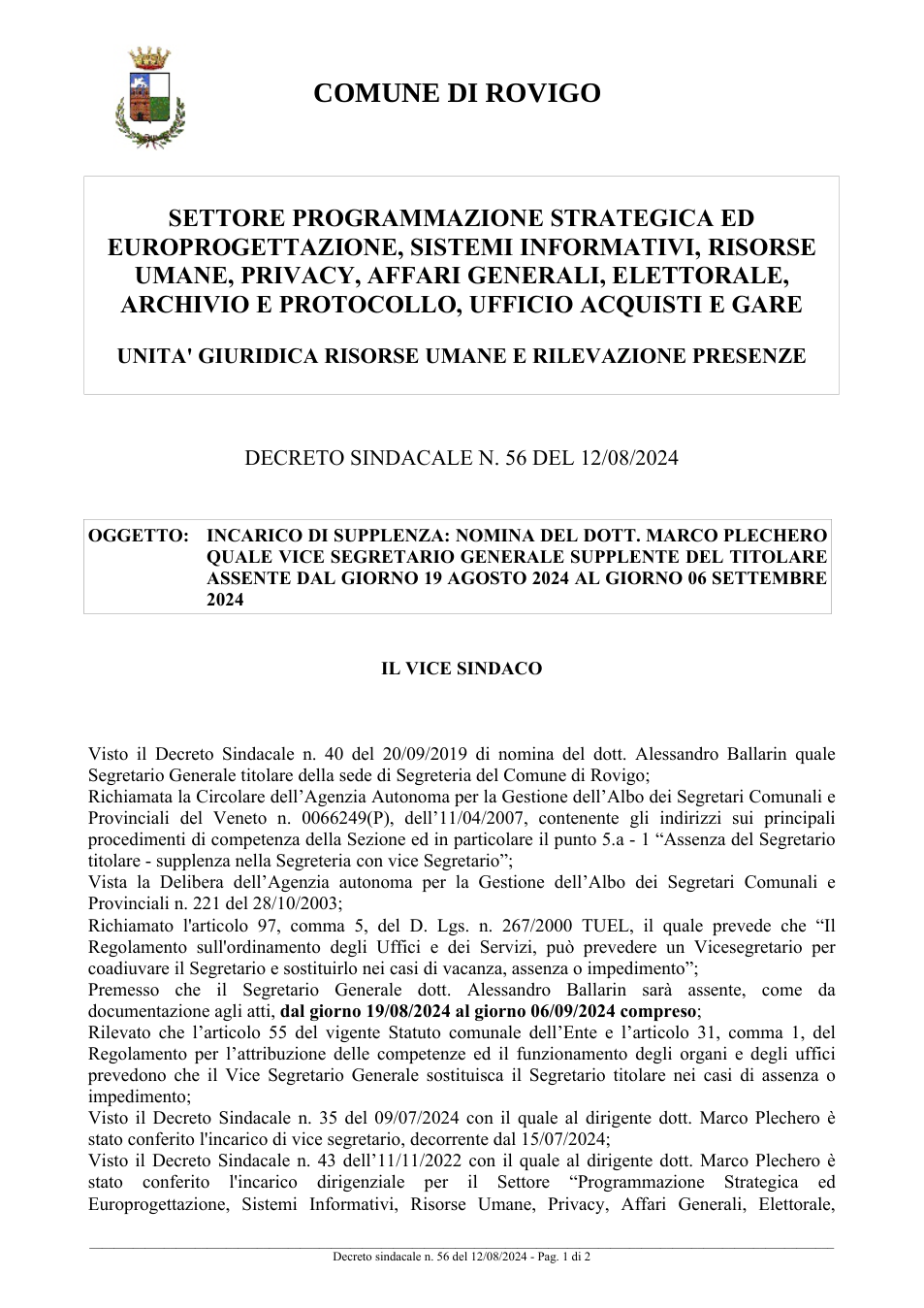 Pagina 1 del documento