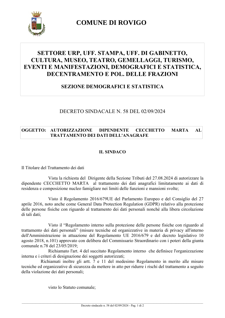 Pagina 1 del documento