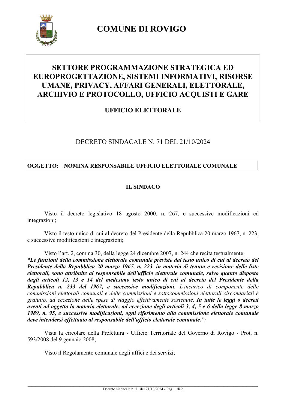 Pagina 1 del documento