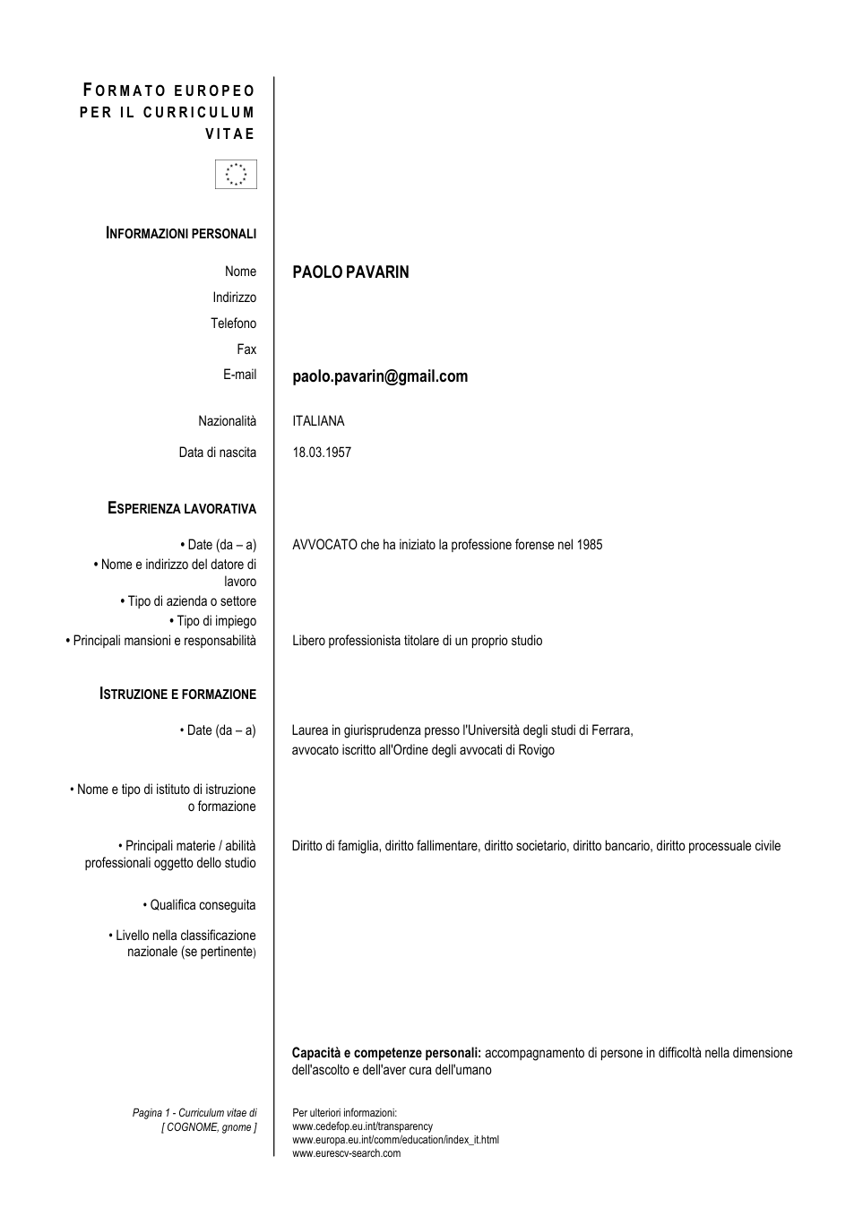 Pagina 1 del documento