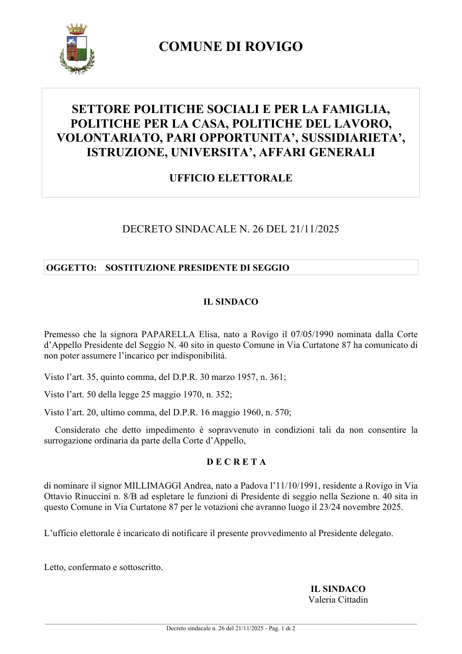 Pagina 1 del documento