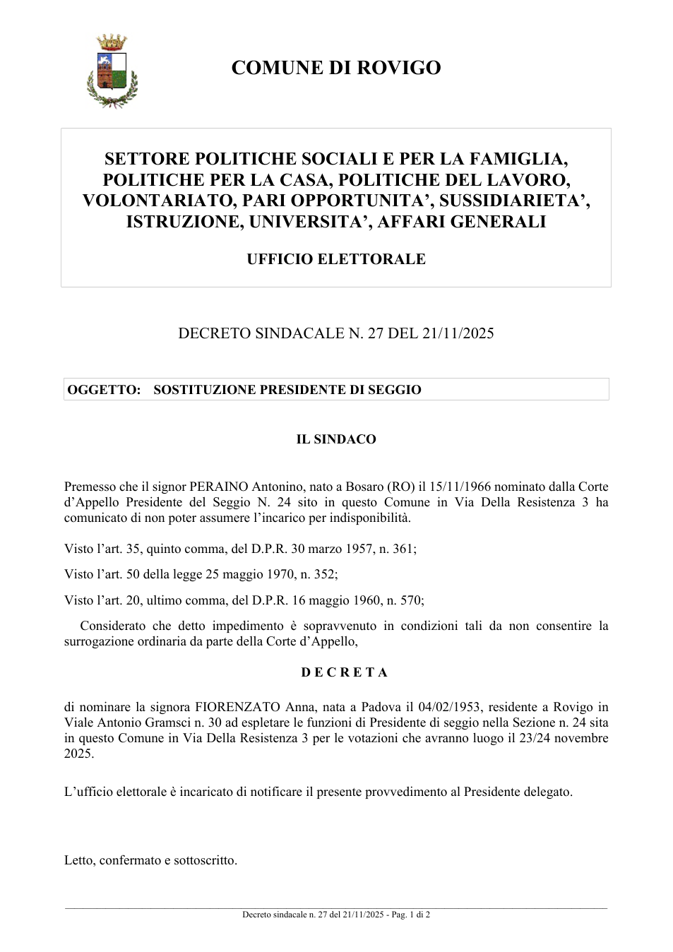 Pagina 1 del documento