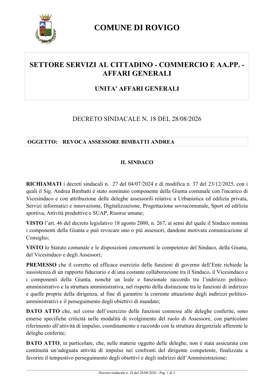 Pagina 1 del documento