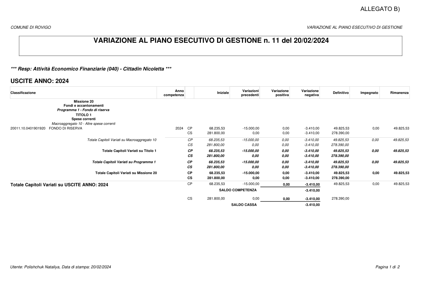 Pagina 1 del documento