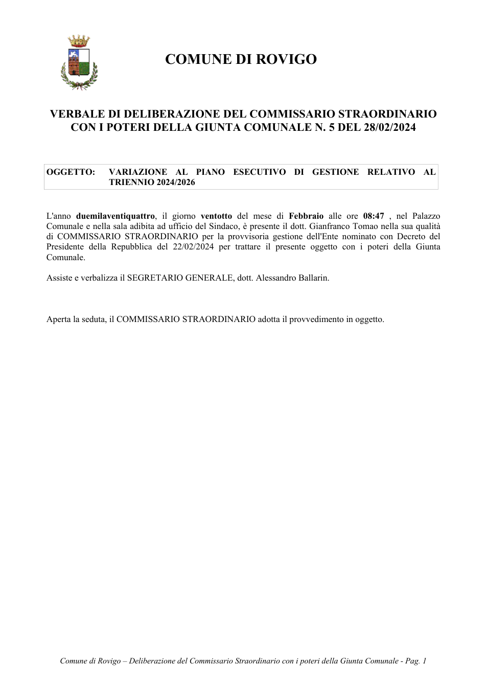 Pagina 1 del documento
