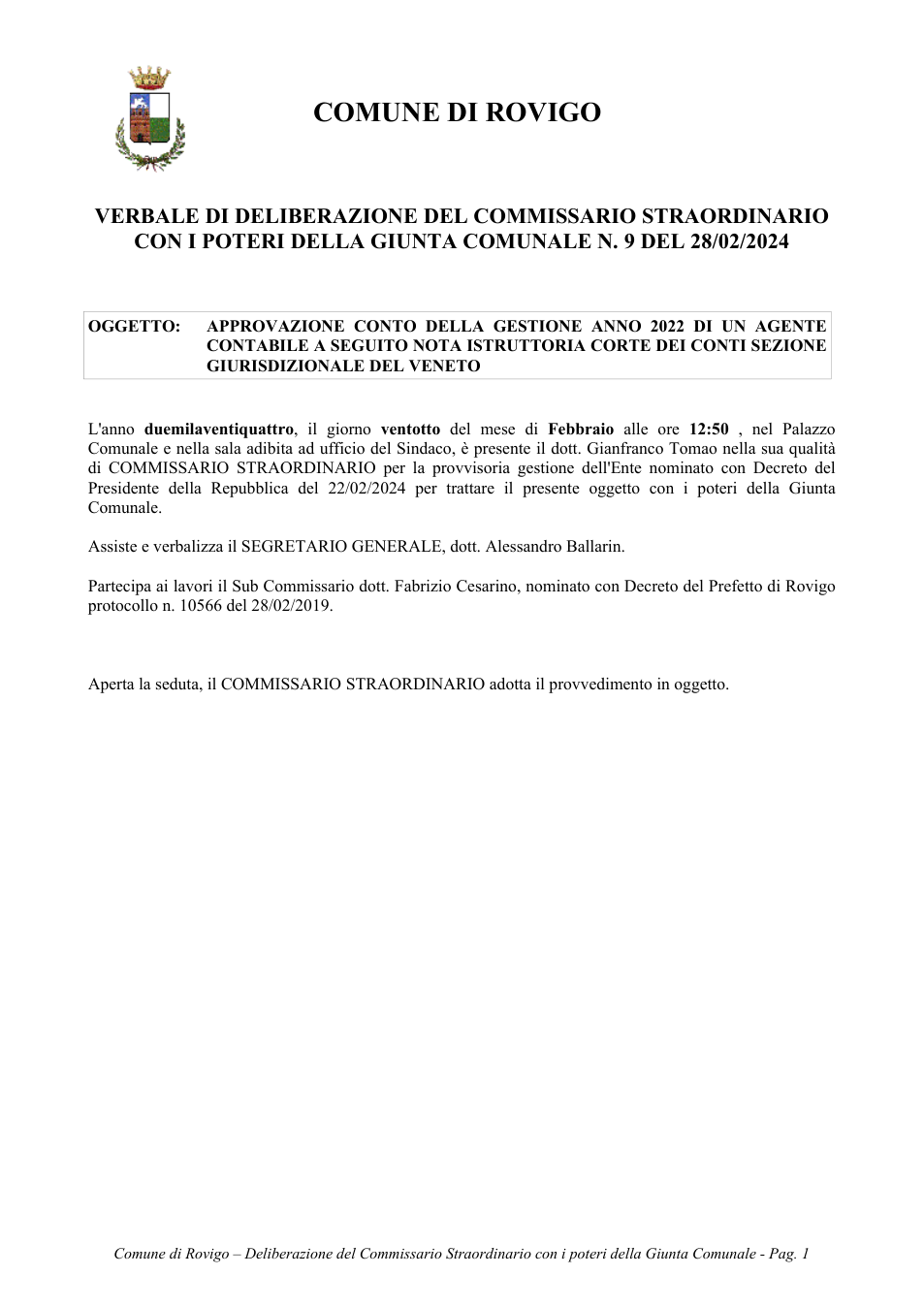 Pagina 1 del documento
