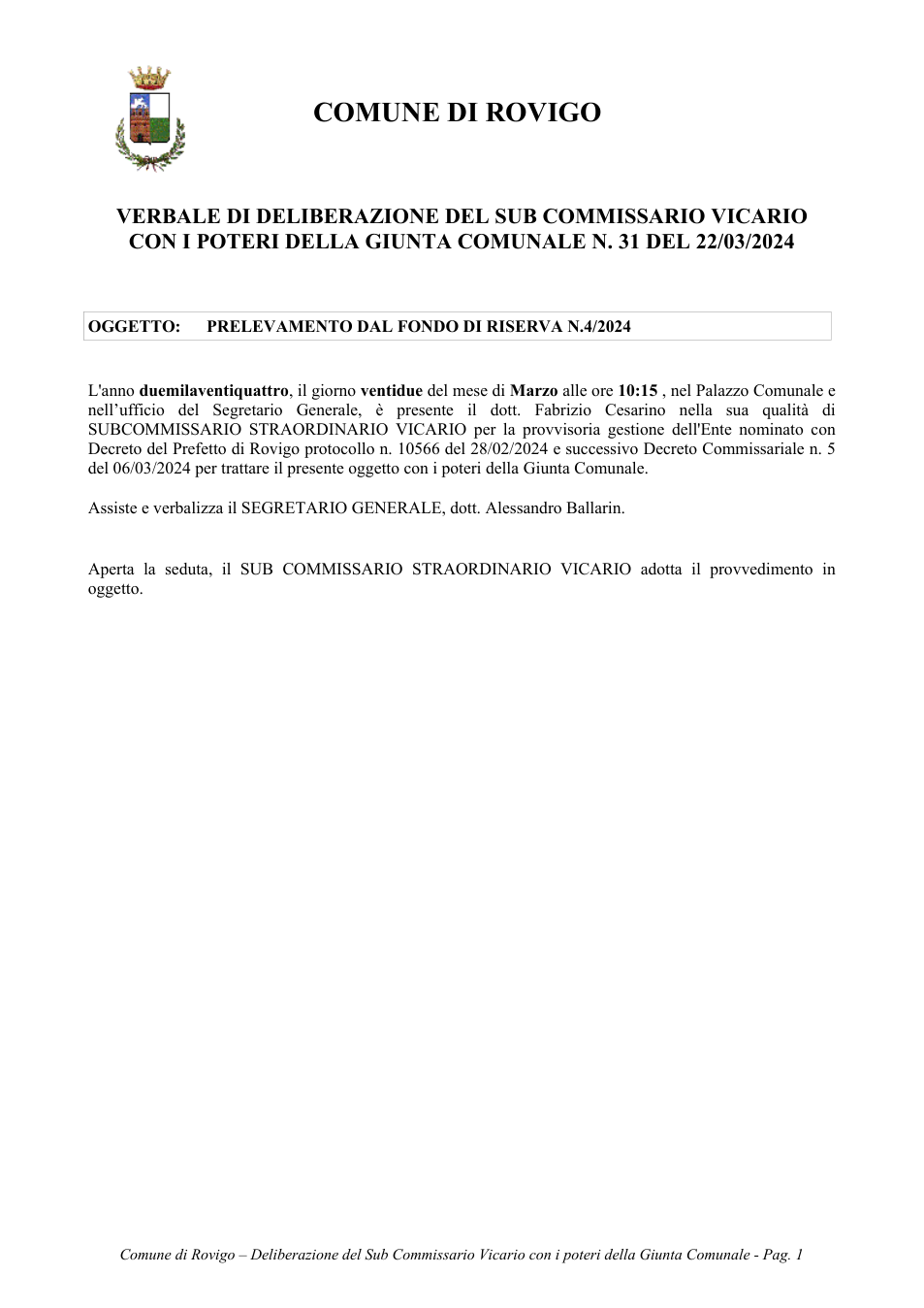 Pagina 1 del documento
