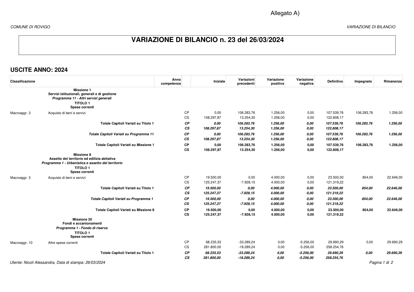 Pagina 1 del documento