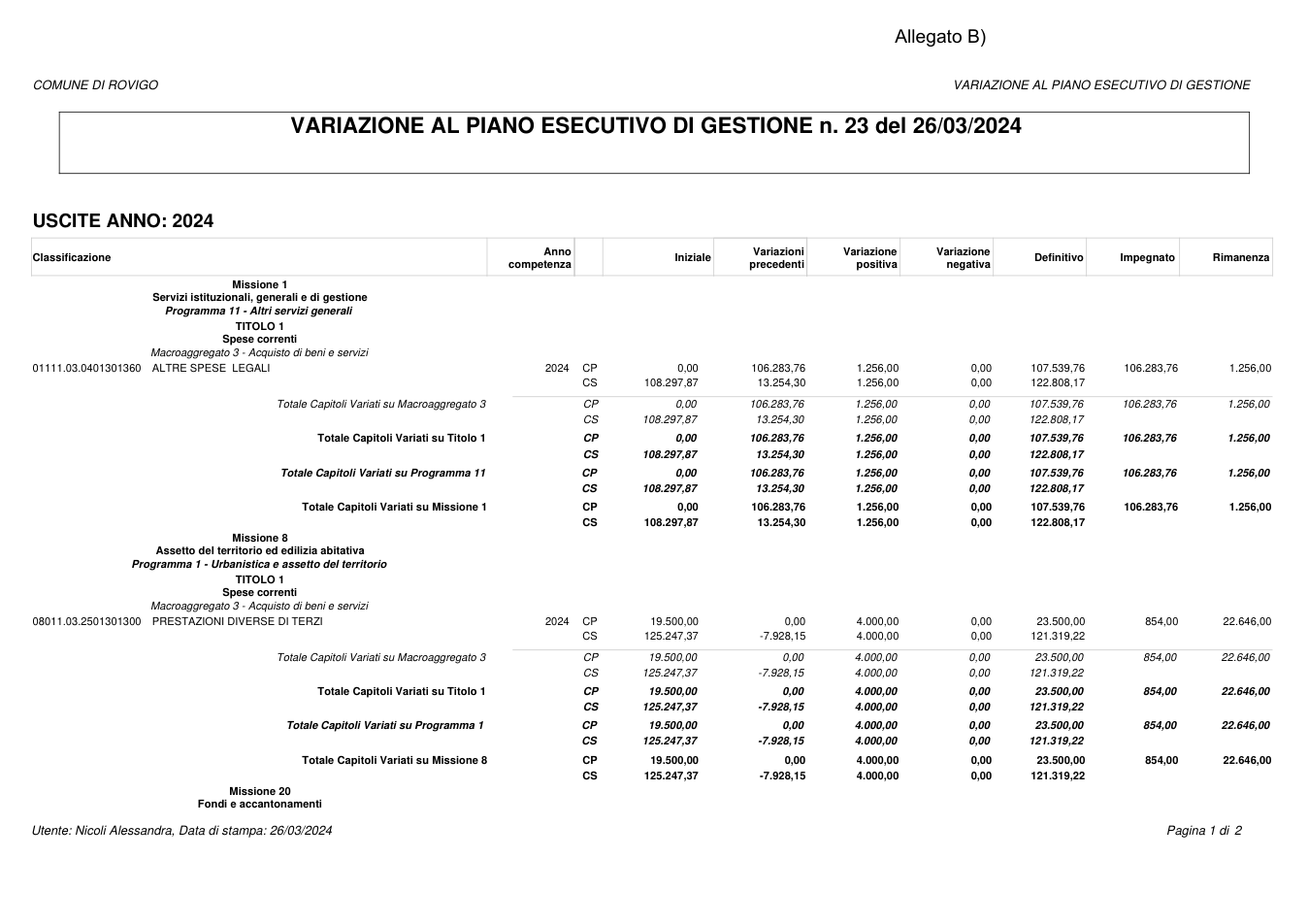 Pagina 1 del documento