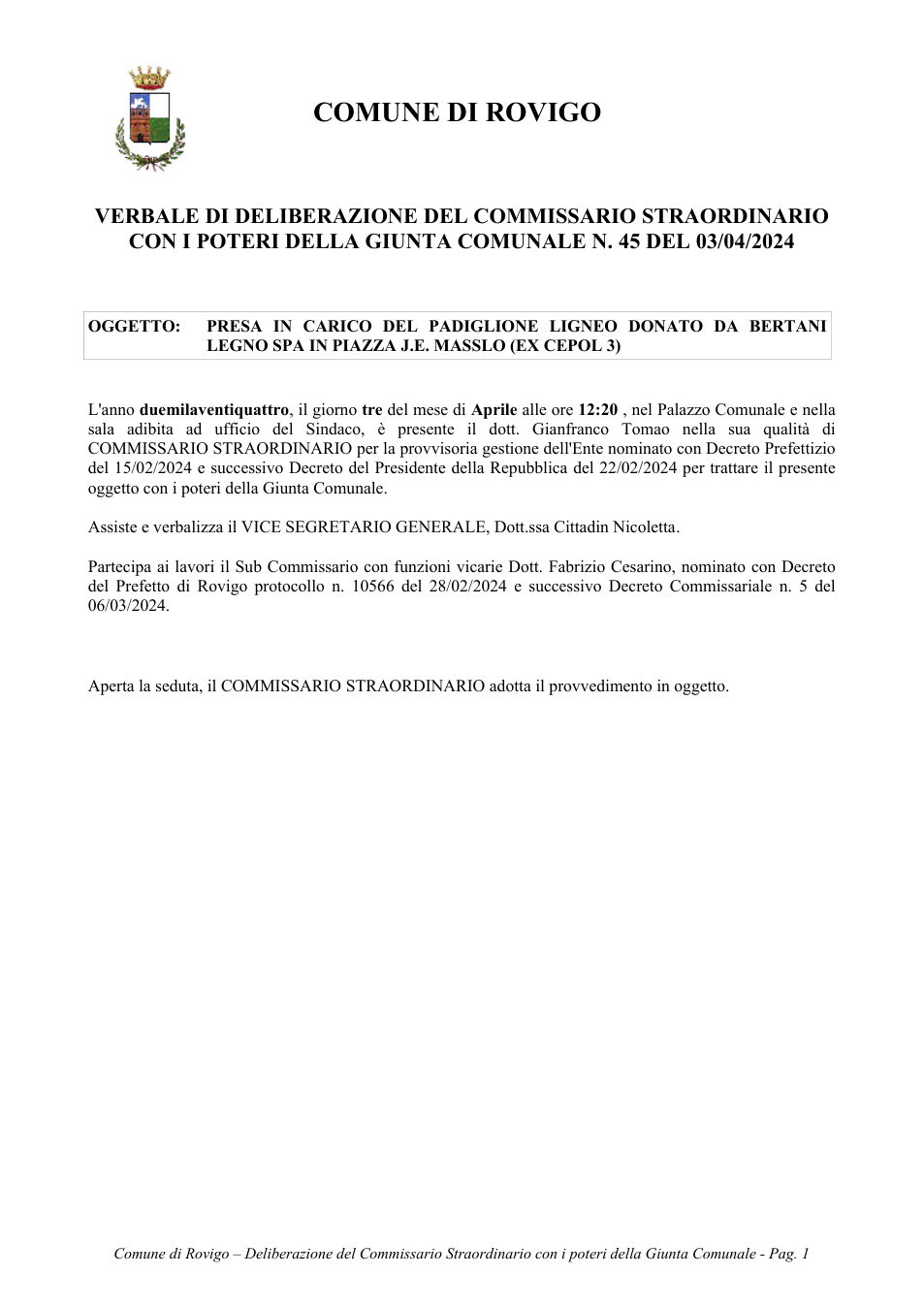 Pagina 1 del documento