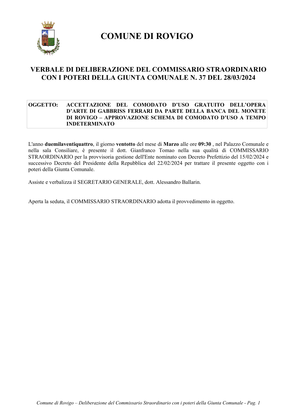 Pagina 1 del documento