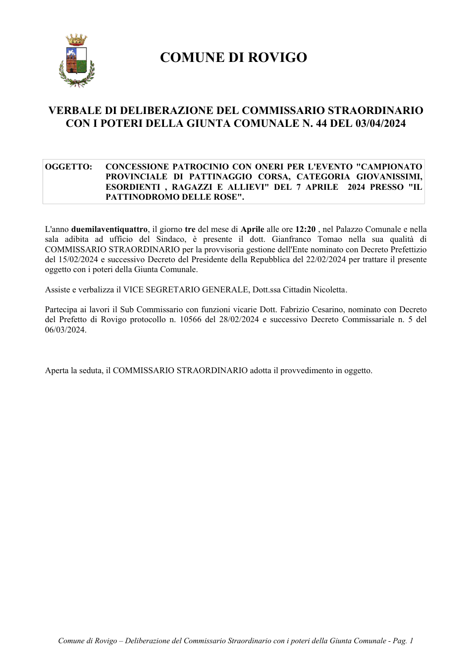 Pagina 1 del documento