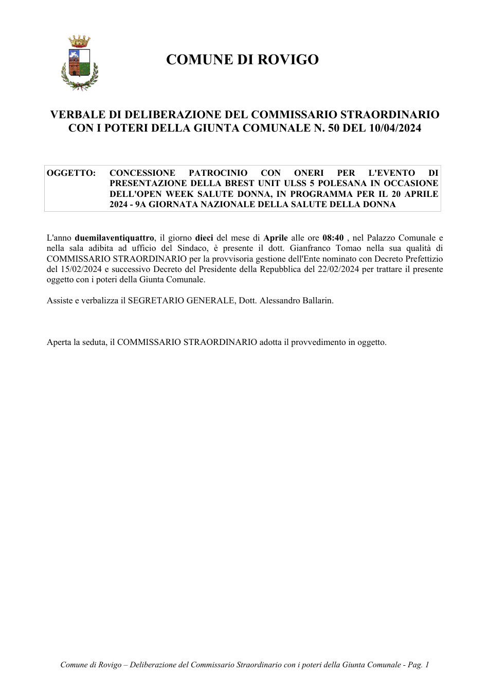 Pagina 1 del documento
