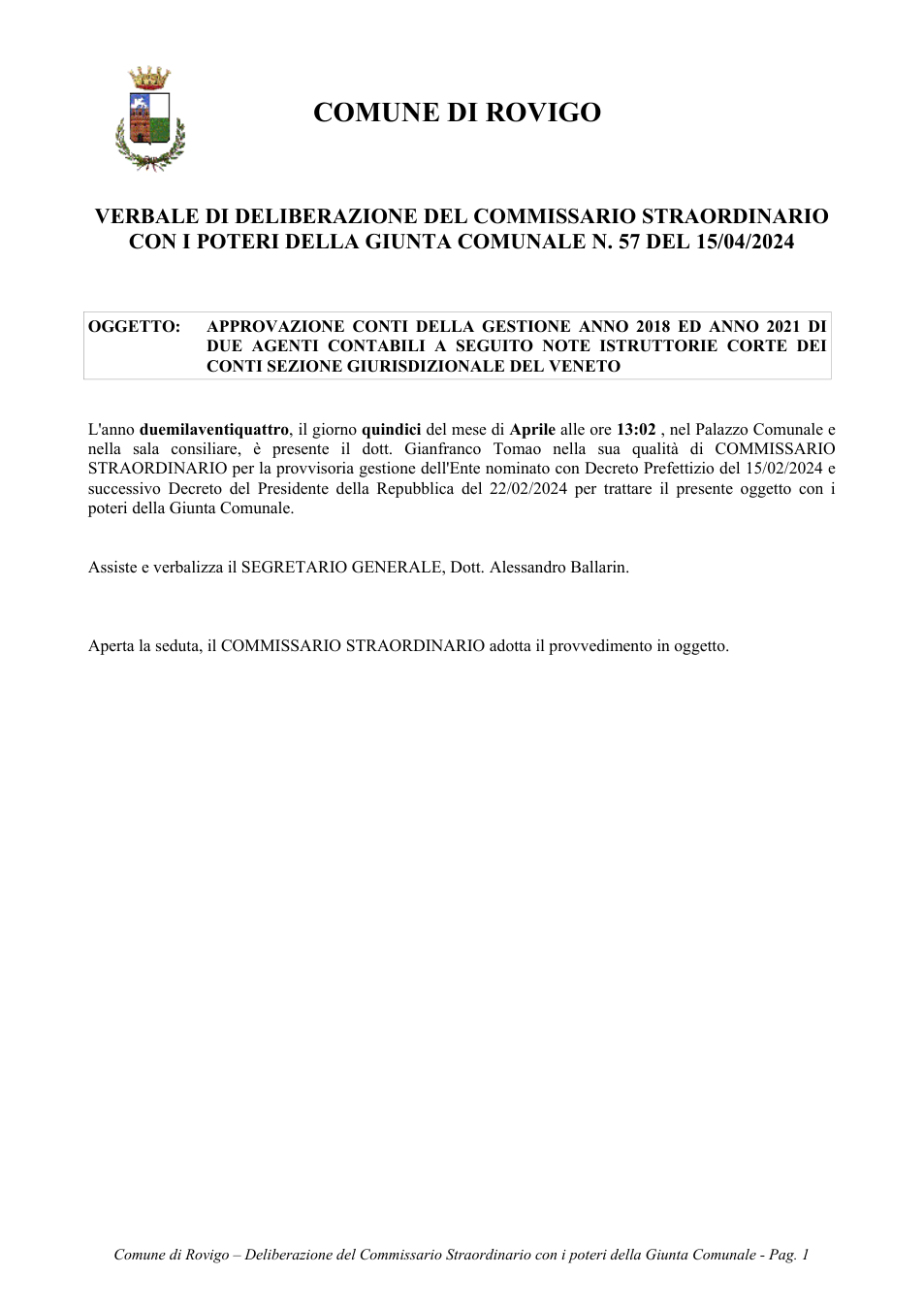 Pagina 1 del documento