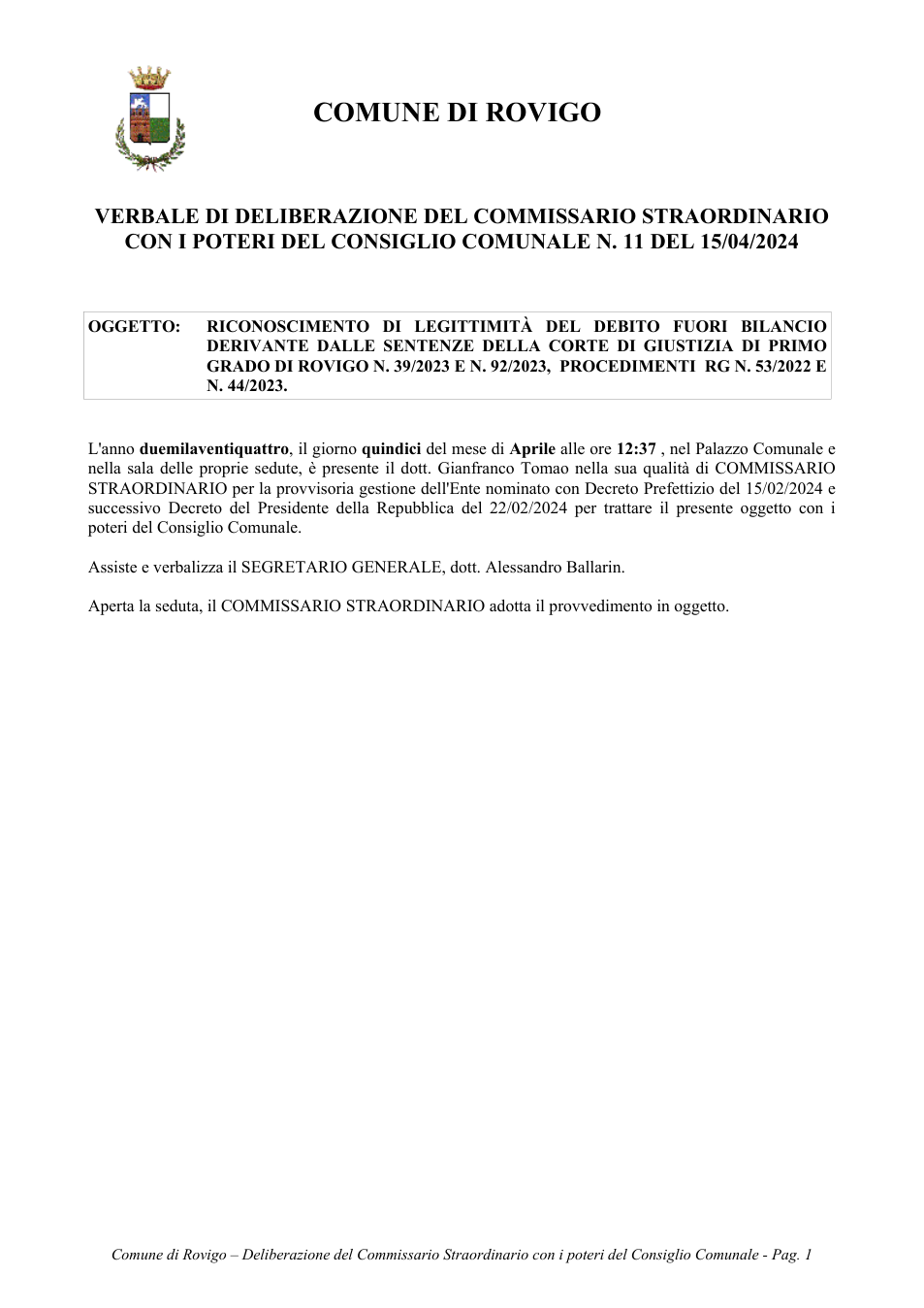 Pagina 1 del documento