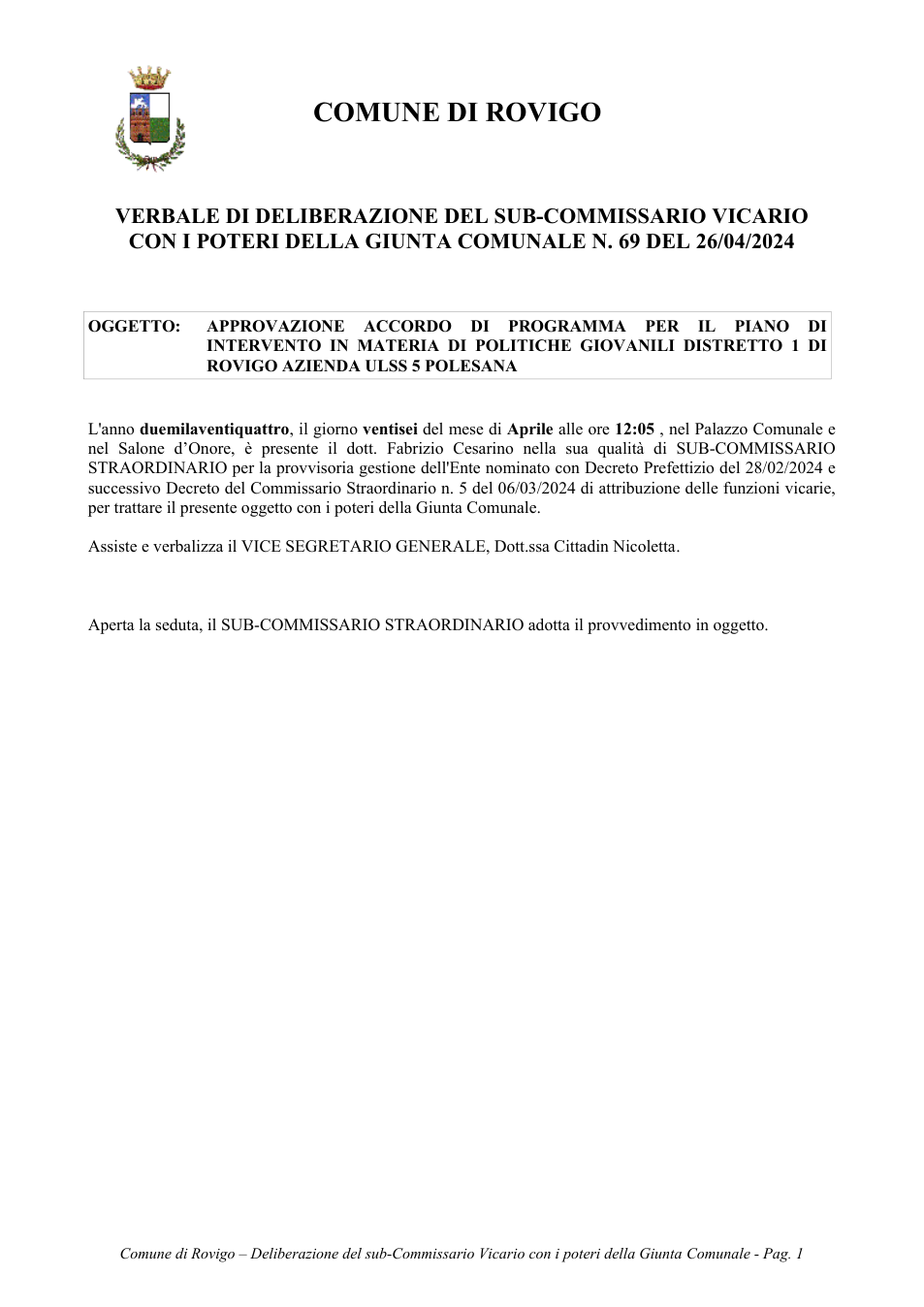 Pagina 1 del documento
