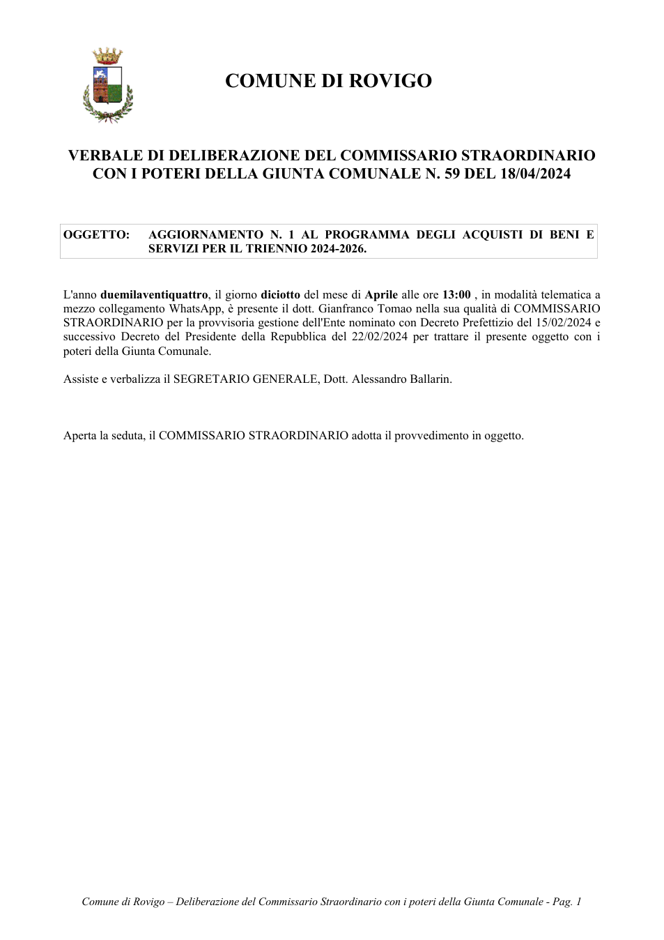 Pagina 1 del documento