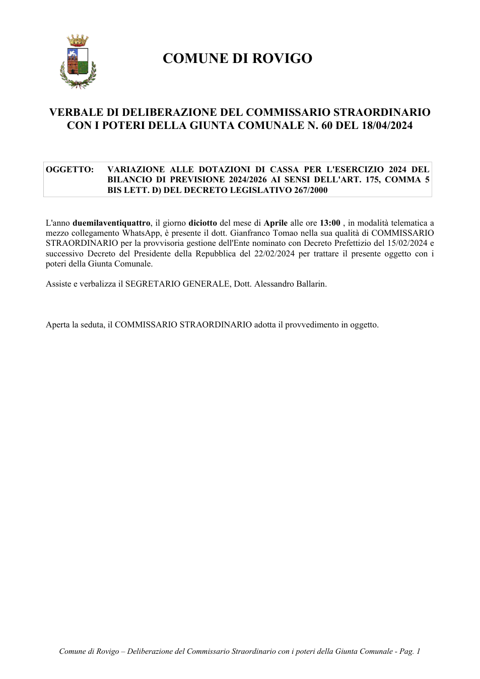 Pagina 1 del documento