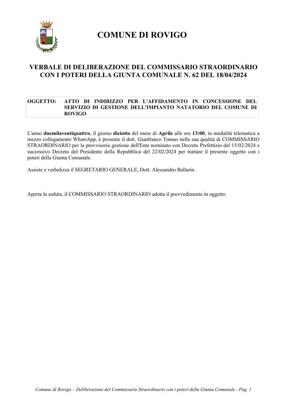 Pagina 1 del documento