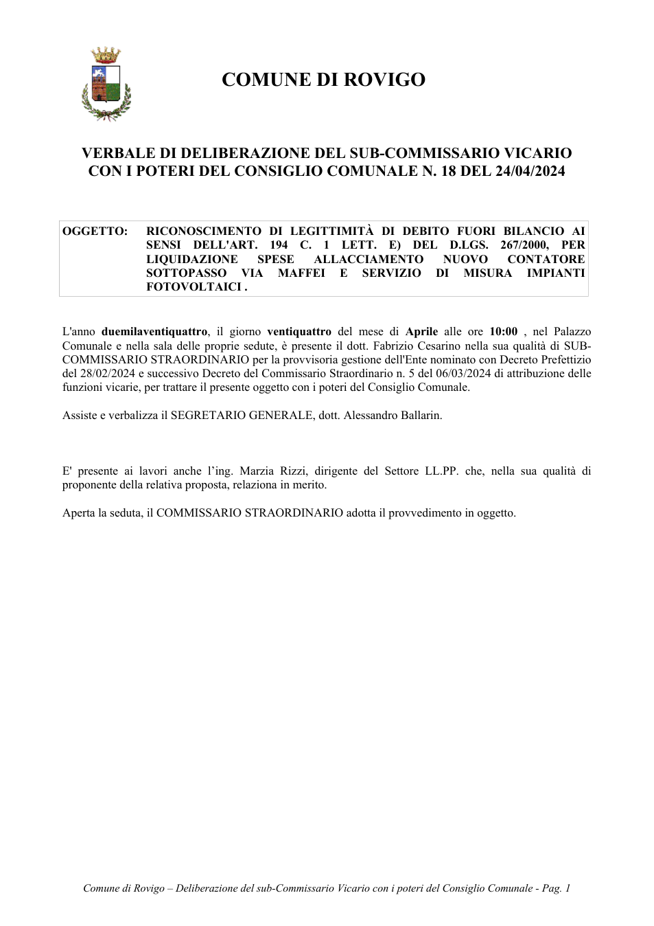 Pagina 1 del documento