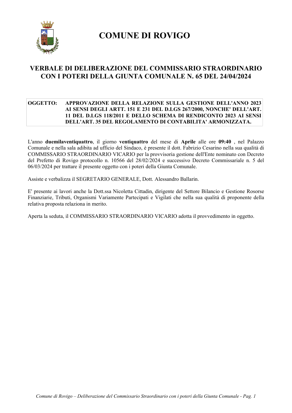 Pagina 1 del documento