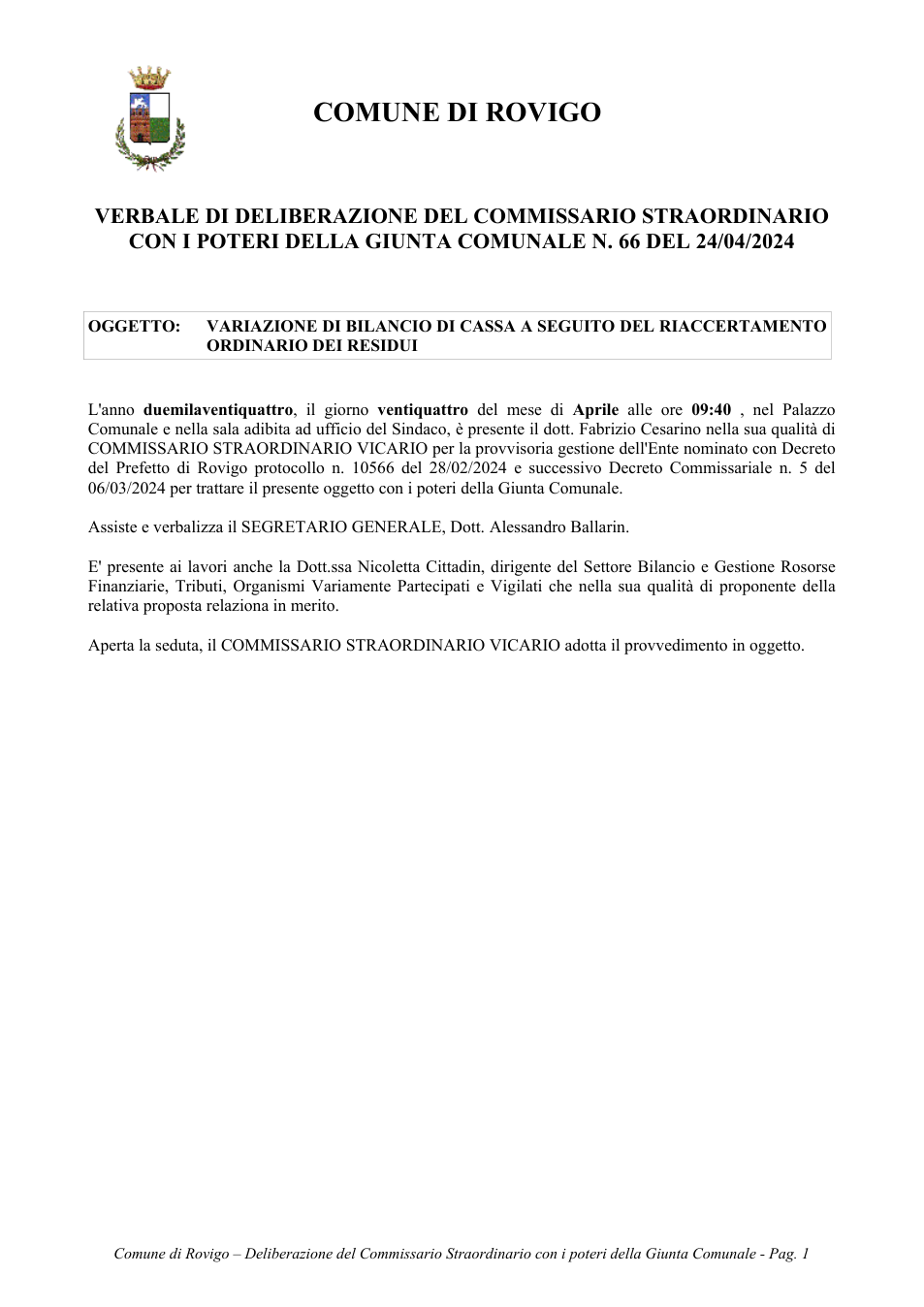 Pagina 1 del documento