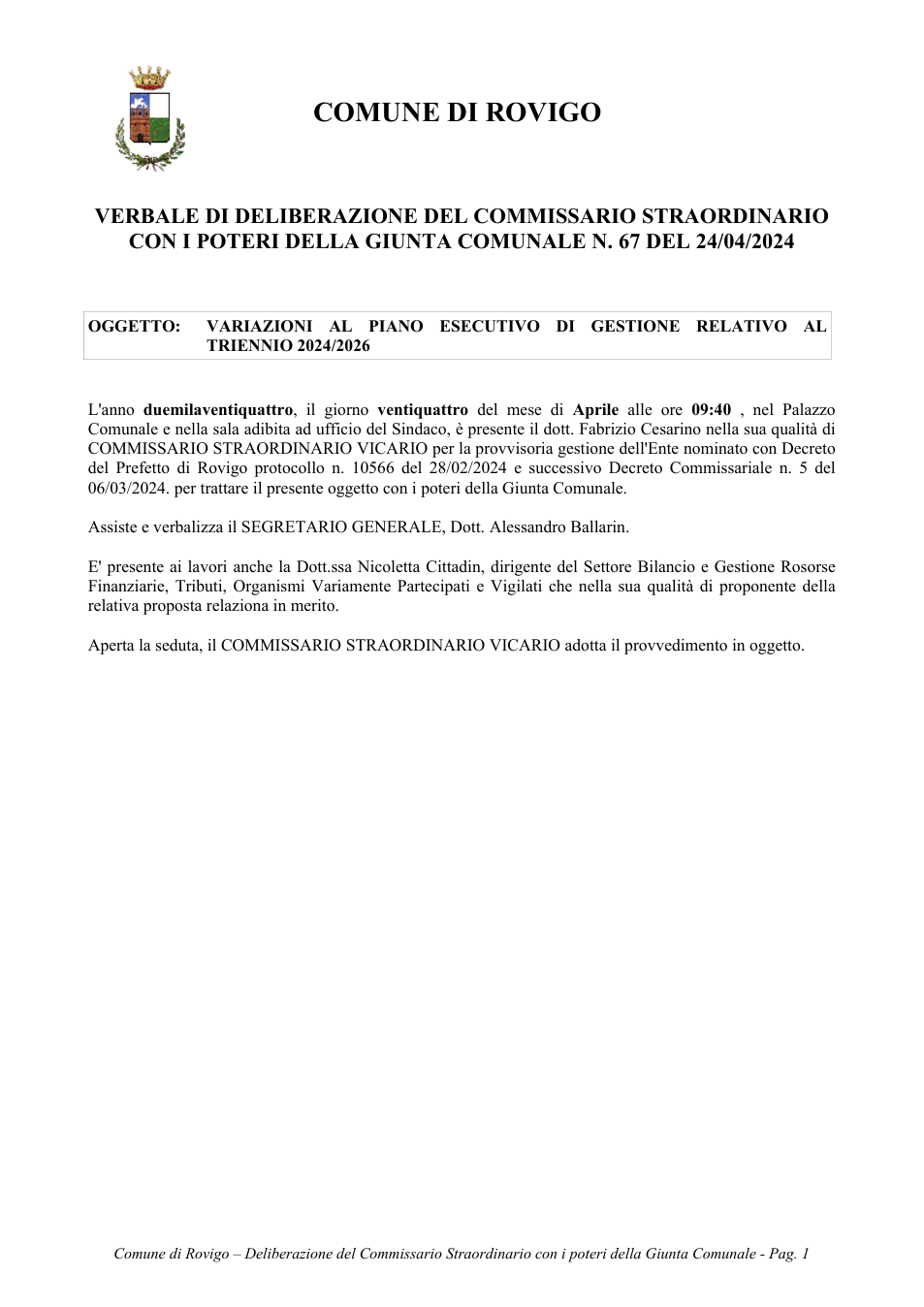 Pagina 1 del documento