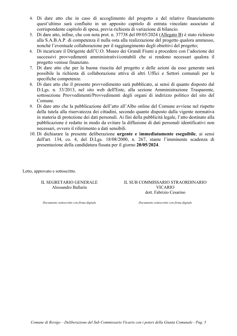 Pagina 5 del documento