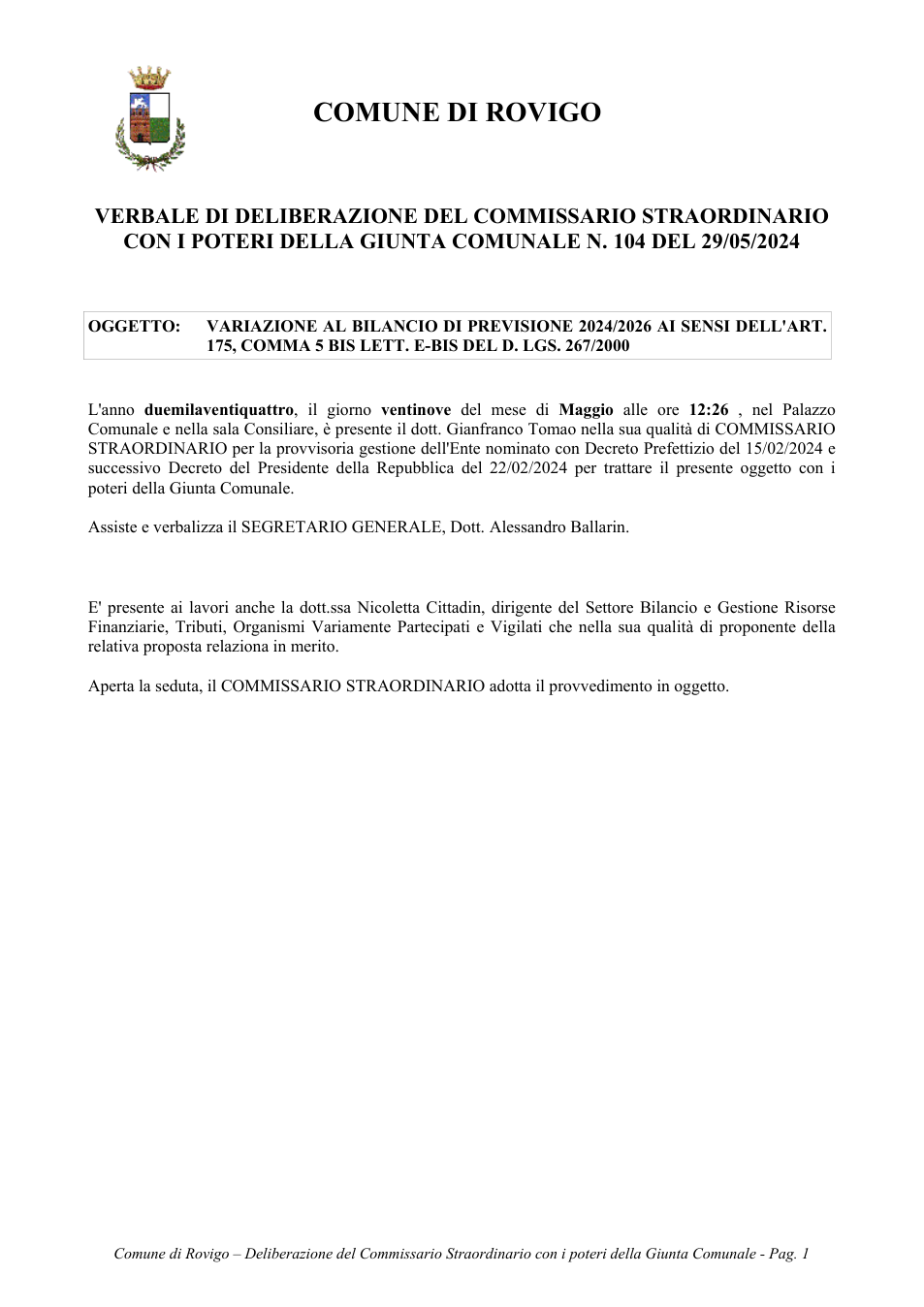 Pagina 1 del documento