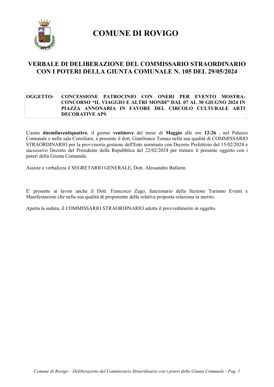 Pagina 1 del documento