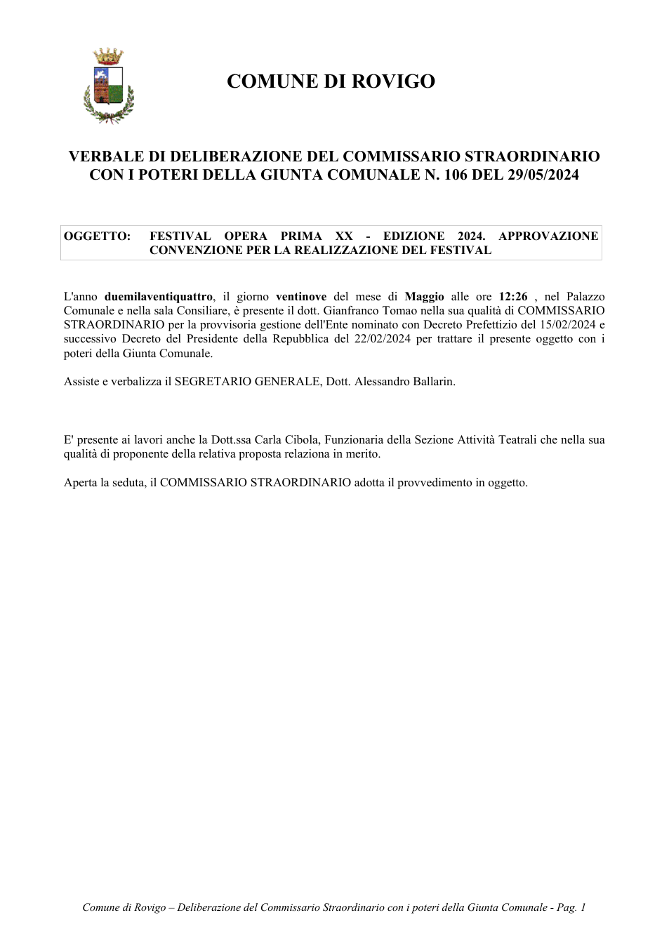 Pagina 1 del documento