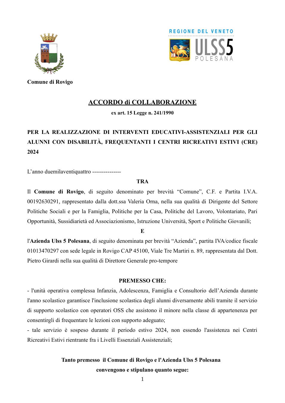 Pagina 1 del documento