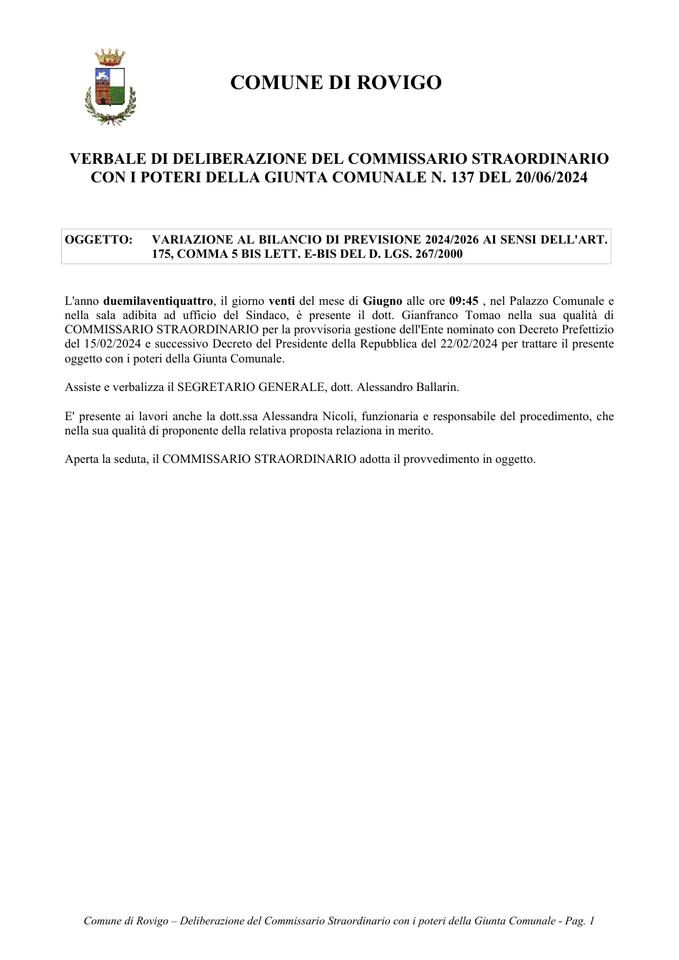Pagina 1 del documento