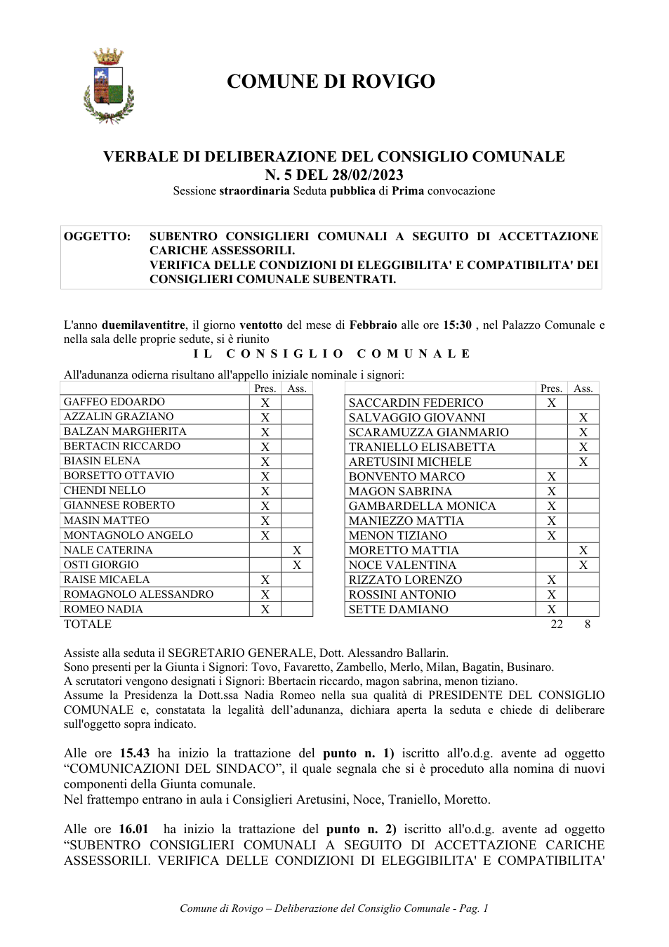 Pagina 1 del documento