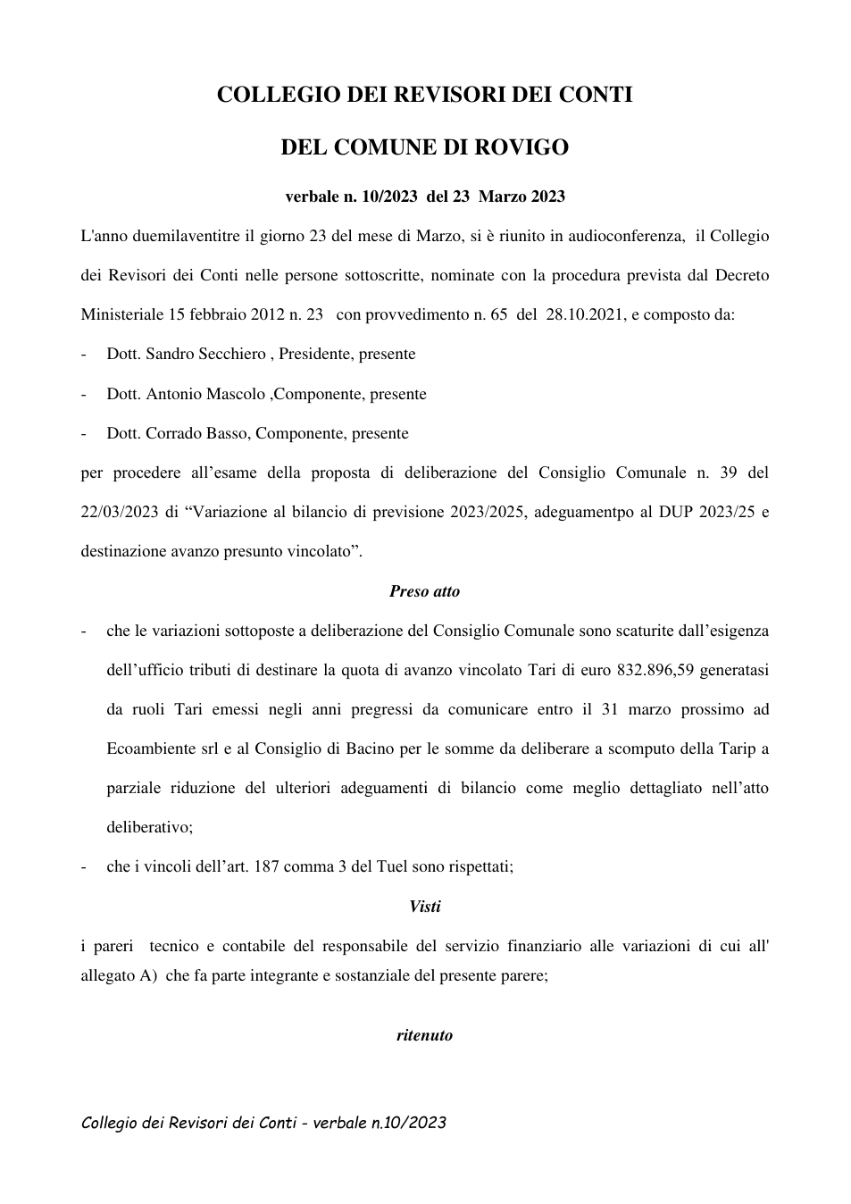 Pagina 1 del documento