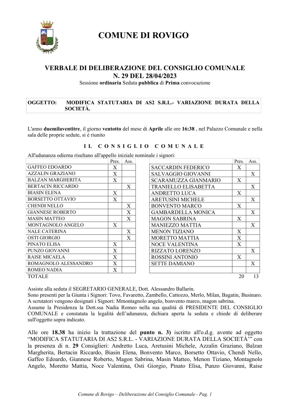 Pagina 1 del documento